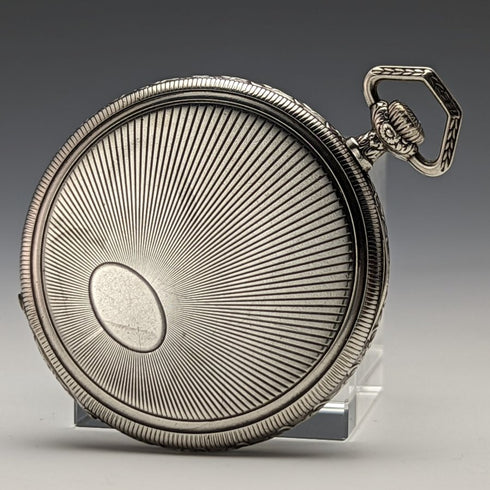 アンティーク ELECTION 懐中時計 銀側オープンフェース 動作良好