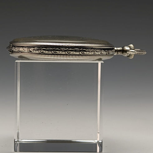 アンティーク ELECTION 懐中時計 銀側オープンフェース 動作良好