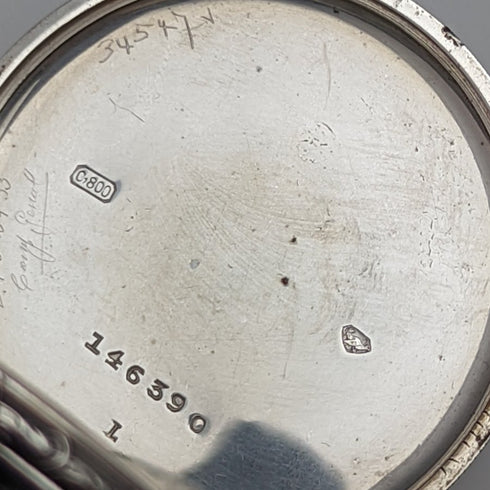 アンティーク ELECTION 懐中時計 銀側オープンフェース 動作良好