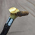 1908 British Antique Men's Walking Stick Deer Antler Clutch Handle 85cm