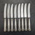 British Vintage Silver Plated Handle Stainless Blade Cutlery Set 8x2
