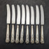 British Vintage Silver Plated Handle Stainless Blade Cutlery Set 8x2