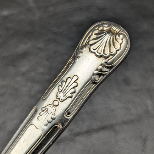 British Vintage Silver Plated Handle Stainless Blade Cutlery Set 8x2