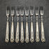British Vintage Silver Plated Handle Stainless Blade Cutlery Set 8x2