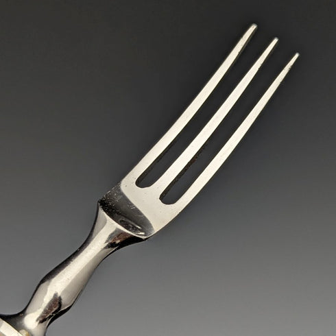 British Vintage Silver Plated Handle Stainless Blade Cutlery Set 8x2