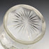 British vintage cut glass biscuit barrel silver plate lid 823g