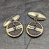 British Vintage Wedgwood Horse Relief Sterling Silver Cufflinks in Case