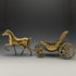 British vintage brass horse and carriage object 1075g