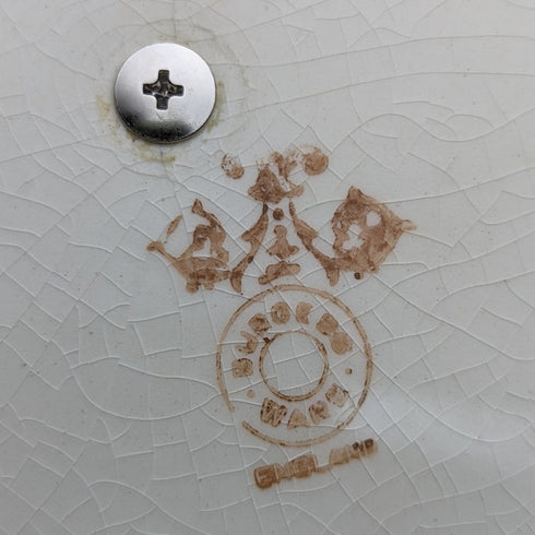 2 tier cake stand with British vintage porcelain plate