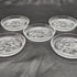 British Vintage Cut Glass Small Dish Set of 5