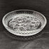 Set de 5 platos pequeños de cristal tallado vintage británico