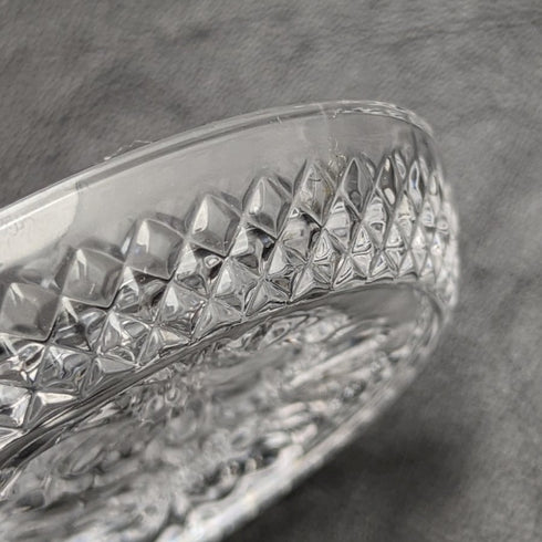 British Vintage Cut Glass Small Dish Set of 5