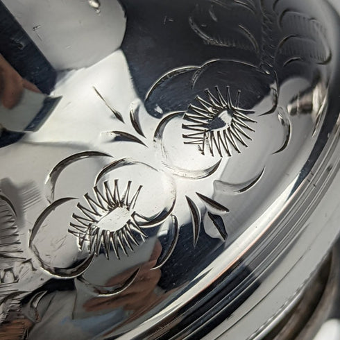 英國復古銀盤調味容器一對