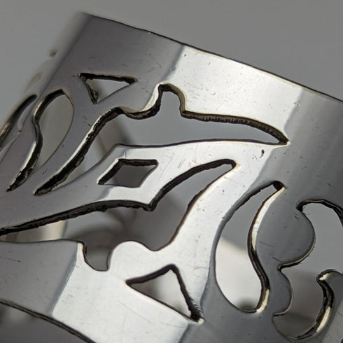 英国ヴィンテージ シルバープレート ナプキンリング ペア