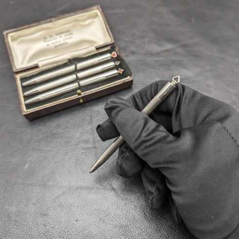 1988年 英国製 純銀製 ボールペン 4本セット 箱入り