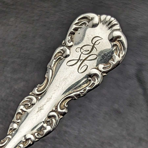 Cuchara para bombones de plata de ley antigua, EE. UU., 1899, COWELL & HUBBARD