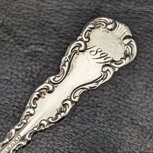 Cuchara para bombones de plata de ley antigua, EE. UU., 1899, COWELL & HUBBARD