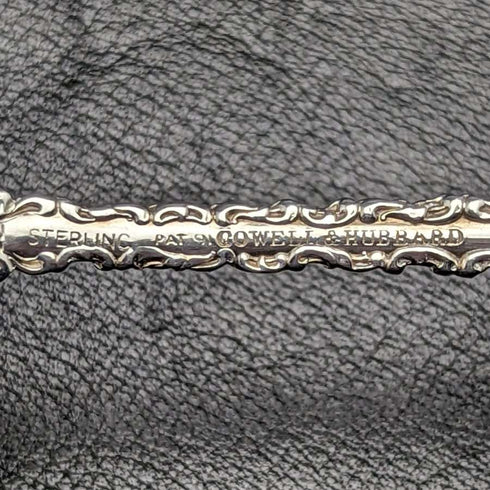 Cuchara para bombones de plata de ley antigua, EE. UU., 1899, COWELL & HUBBARD