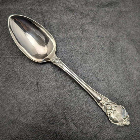 Juego de cubiertos de bautizo de plata esterlina antigua inglesa de 1851, en estuche