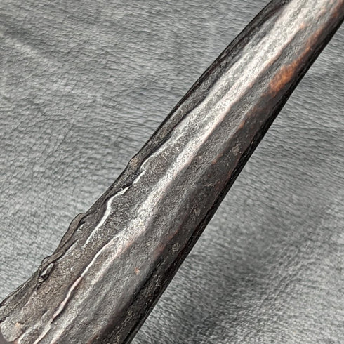 1899 年英國古董鍍銀魚服務器套裝鹿角手柄