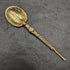 1936 British vintage sterling silver anointing spoon with gold-plated decoration boxed