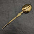 1936 British vintage sterling silver anointing spoon with gold-plated decoration boxed