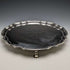 British Antique Silver Plate Card Tray Diameter 25.5cm 475g
