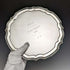 British Antique Silver Plate Card Tray Diameter 25.5cm 475g