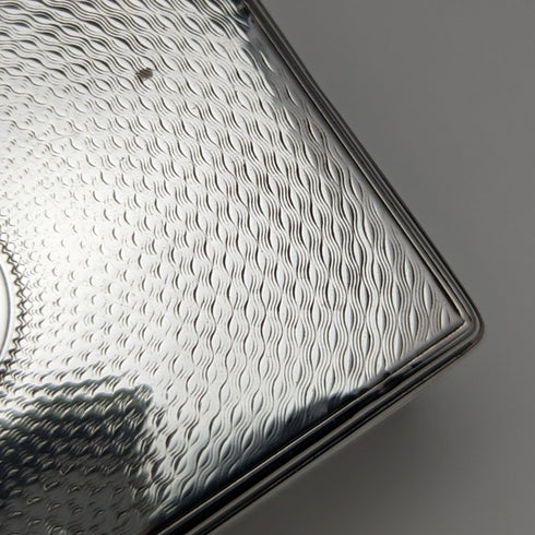 1861 年英國古董切割玻璃盒純銀蓋 213 克