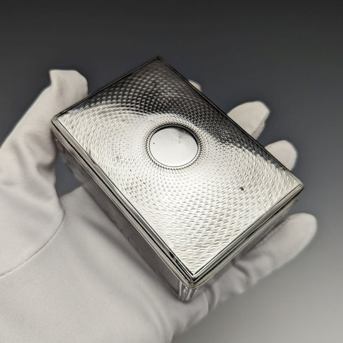 1861 年英國古董切割玻璃盒純銀蓋 213 克