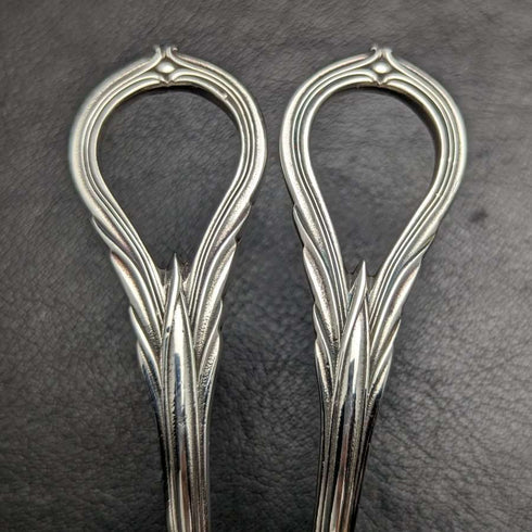 Tijeras para uvas de plata chapada vintage británica, par, 168 g