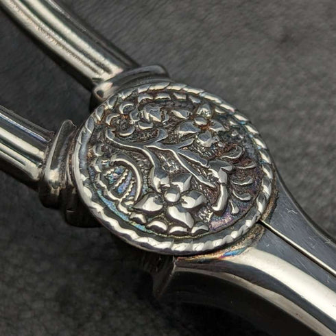 Tijeras para uvas de plata chapada vintage británica, par, 168 g