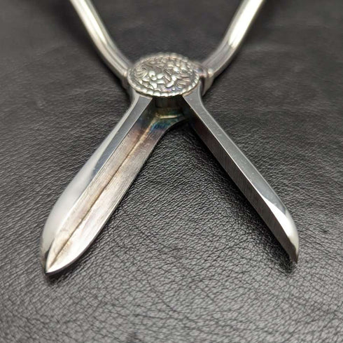 Tijeras para uvas de plata chapada vintage británica, par, 168 g