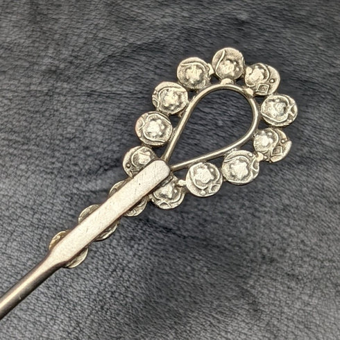 Vintage silver-plated tea strainer