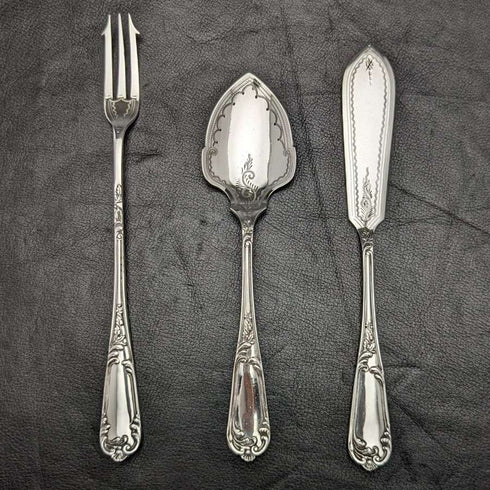 英国古董镀银蛋糕切分套装 Mappin & Webb