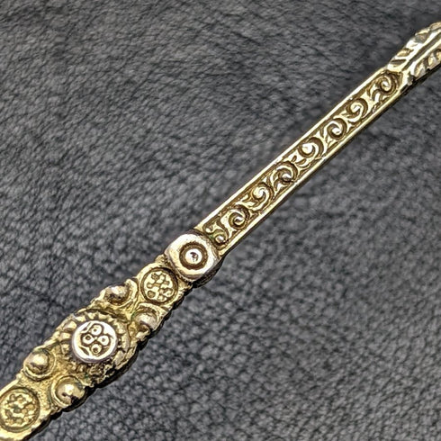 1936 年英國復古純銀膏藥勺 12 件套在一個盒子裡