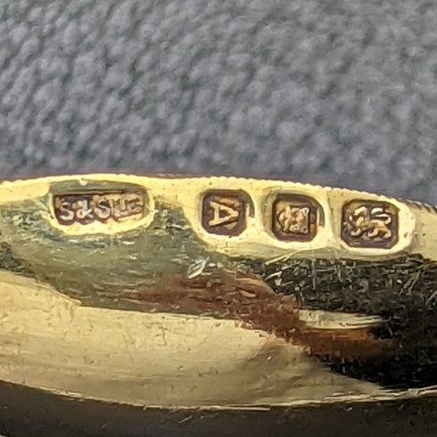 1936 年英國復古純銀膏藥勺 12 件套在一個盒子裡