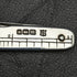 1904 British Antique Pure Silver Handle Folding Mini Knife with Ruler