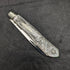 1902 British Antique White Pearl Carved Handle Pure Silver Blade Folding Pen Knife