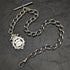 Around 1900 British Antique Sterling Silver Albert Chain 52g Sterling Silver Medal Fob