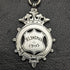 Around 1900 British Antique Sterling Silver Albert Chain 52g Sterling Silver Medal Fob