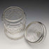 1928 British vintage cut glass biscuit barrel pure silver decoration 831g