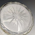 1928 British vintage cut glass biscuit barrel pure silver decoration 831g