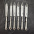 British antique silver plated cutlery set 6x2 Albany pattern in tray