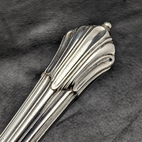 British antique silver plated cutlery set 6x2 Albany pattern in tray
