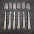 British antique silver plated cutlery set 6x2 Albany pattern in tray