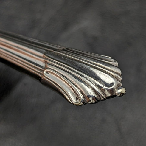 British antique silver plated cutlery set 6x2 Albany pattern in tray