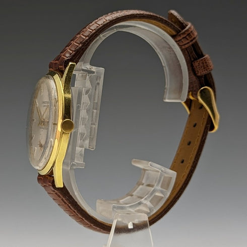 英國復古 Benson 男士腕錶鍍金錶殼 17 顆寶石做工精良