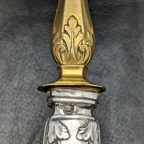 Servidor de pasteles con mango de plata esterlina, estilo antiguo francés