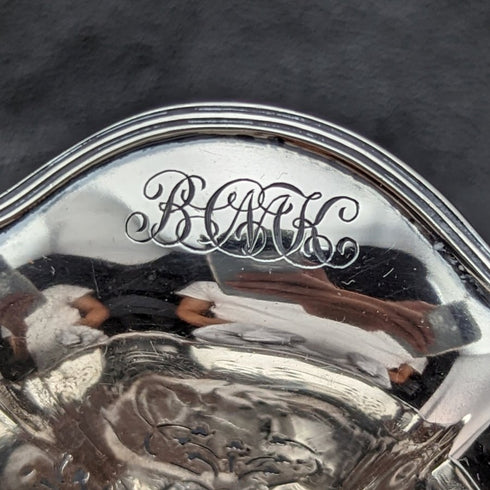 米国ヴィンテージ 純銀製ティーストレーナー 木製ハンドル